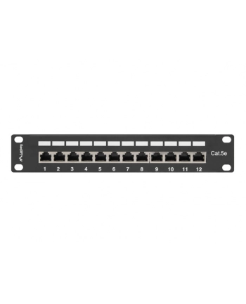 Patch panel Lanberg PPF5-9012-B (1U; 10 ; kat. 5e; FTP; 12xRJ-45) nr 2