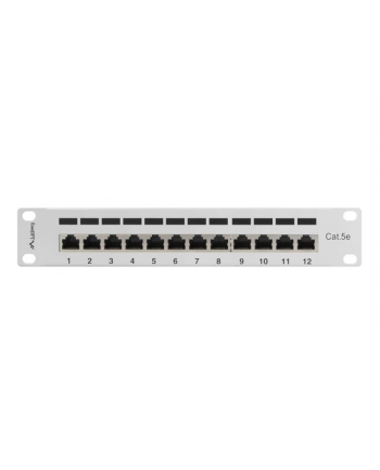 Patch panel Lanberg PPF5-9012-S (1U; 10 ; kat. 5e; FTP; 12xRJ-45) nr 2