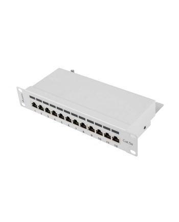 Patch panel Lanberg PPF5-9012-S (1U; 10 ; kat. 5e; FTP; 12xRJ-45) nr 1