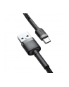 Kabel Baseus Cafule CATKLF-CG1 (USB 2.0 - USB typu C ; 2m; Szaro-czarny) - nr 10