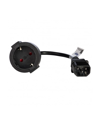 Adapter Akyga AK-PC-10A (C14  IEC C14 M - Schuko F; 0 15m; kolor czarny)