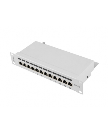 Patch panel Lanberg PPF5-9012-S (1U; 10 ; kat. 5e; FTP; 12xRJ-45)