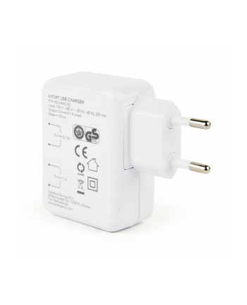 Ładowarka sieciowa do smartfona ENERGENIE EG-U4AC-02 (USB; kolor biały)