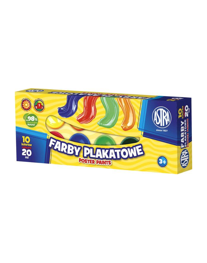 Farby plakatowe 10kol 20ml ASTRA główny