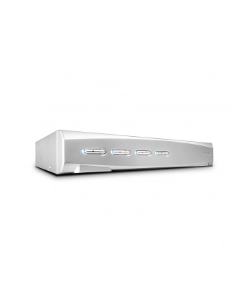 Lindy 4 Port DVI- I Single Link, USB 2.0 & Audio KVM Switch Pro - KVM- /Audio- /USB- Switch - 4 x KVM/Audio/USB - 1 local user - Desktop nr 2