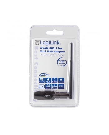 logilink Karta WLAN 802.11ac USB2.0, z anteną nr 1