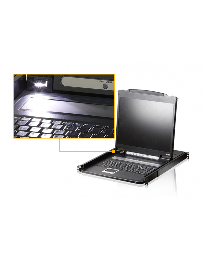 Aten CL1000N 1U black Keyboard / Video / Mouse (KVM) - Switch (CL1000N- ATA- 2XK06DNG) główny