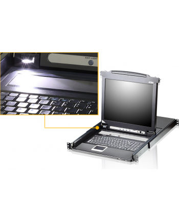 Aten CL5708M 1U black Keyboard / Video / Mouse (KVM) - Switch (CL5708M- ATA- 2XK06UG)