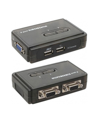 InLine KVM Switch 2-> 1 USB VGA with Cable Set (60612H)