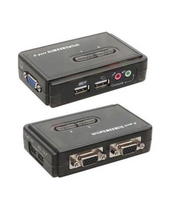 InLine - KVM- /Audio- Switch - USB - 2 connections - 1 local user - external (60612I)