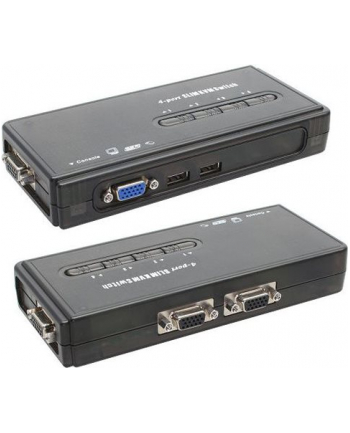 InLine KVM Switch 4- > 1 USB- VGA with Cable set (60614H)