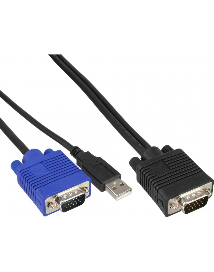 InLine® KVM Cable Set, USB, for 48,30cm (19 '') KVM Switch Length 1,8m (60667D) główny