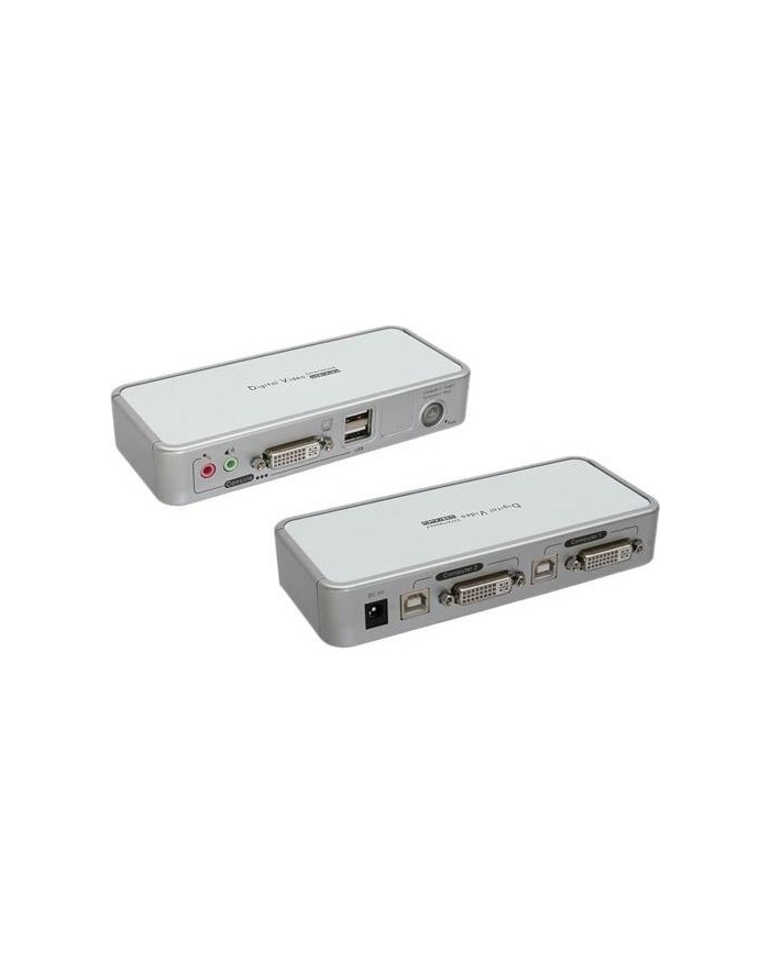 InLine® KVM Switch, DVI, 2x, USB, with Audio (61602C) główny