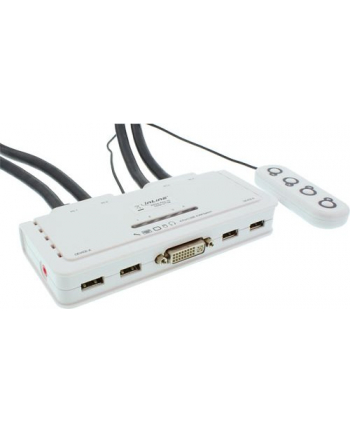 INLINE - KVM- /Audio- /USB- Switch - USB - 4 x KVM/Audio/USB - 1 local user - Desktop (61614I)