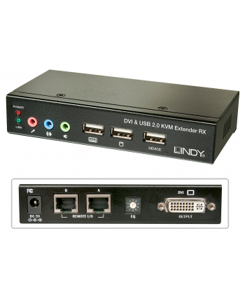 LINDY Cat.5 KVM Extender Classic - KVM / USB Extender - USB - up to 50m (39377)