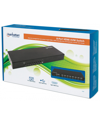 Manhattan 8- Port HDMI KVM Switch - KVM- /Audio- Switch - 8 x KVM/Audio - 1 local user - Desktop