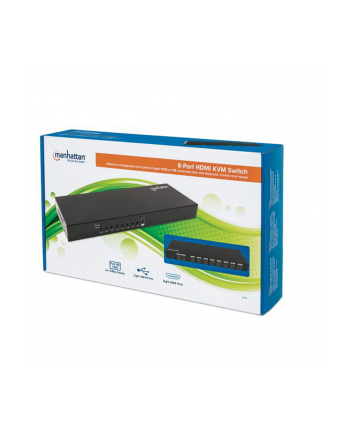 Manhattan 8- Port HDMI KVM Switch - KVM- /Audio- Switch - 8 x KVM/Audio - 1 local user - Desktop