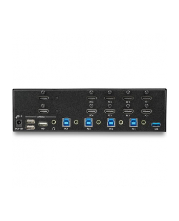 StarTech.com 4 Port HDMI KVM Switch - 4K 30Hz - Dual Display - KVM / Audio / USB Switch - 4 x KVM / Audio / USB - Rack mountable