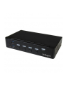 StarTech.com 4 Port DisplayPort KVM Switch With Built-in USB3.0 Hub - 4K - KVM / USB Switch - USB - 4 x KVM / Audio / USB + 3 x SuperSpeed ??USB - 1 Local User - Rack Mountable - AC 120/230 V DC 9 - 12 V (SV431DPU3A2) - nr 10