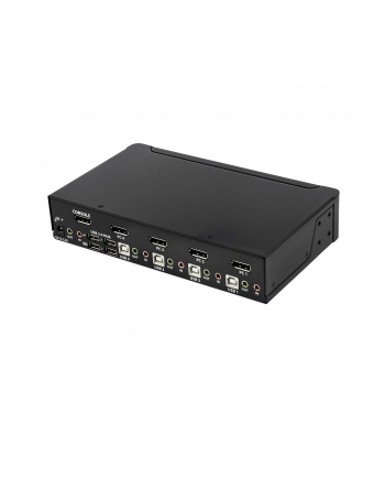 StarTech.com 4 Port DisplayPort KVM Switch - 4K 60Hz - KVM / Audio Switch - 4 x KVM / Audio - 1 Local User - Desktop - AC 100 - 240V