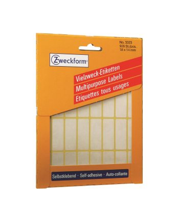 avery zweckform Mini etykiety w arkuszach do opisywania ręcznego, 38 x 14mm, białe, 928 sztuk
