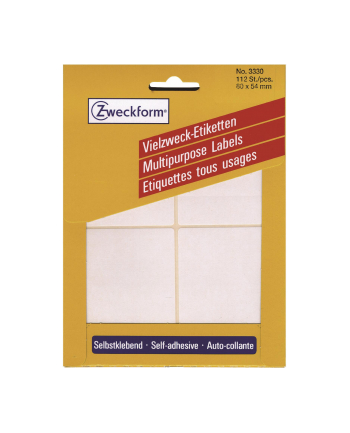 avery zweckform Mini etykiety w arkuszach do opisywania ręcznego, 80 x 54mm, białe, 112 sztuk