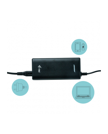 i-tec Uniwersalny zasilacz sieciowy USB-C 112W 1x USB-C 100W 1x USB-A 12W dla laptopów, ultrabooków, tabletów, smartfonów