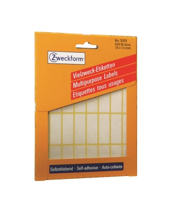 avery zweckform Mini etykiety w arkuszach do opisywania ręcznego, 38 x 14mm, białe, 928 sztuk