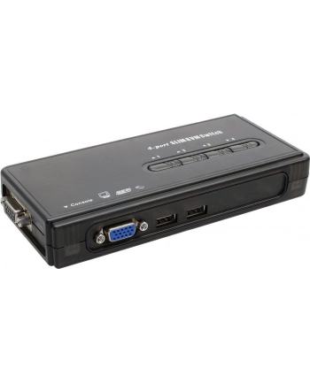 InLine KVM Switch 4- > 1 USB- VGA with Cable set (60614H)