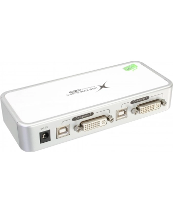 InLine® KVM Switch, DVI, 2x, USB, with Audio (61602C)