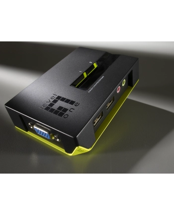 LevelOne ViewCon KVM-0221 - KVM / Audio Switch - USB - 2 Ports - 1 Local User (590221) nr 1
