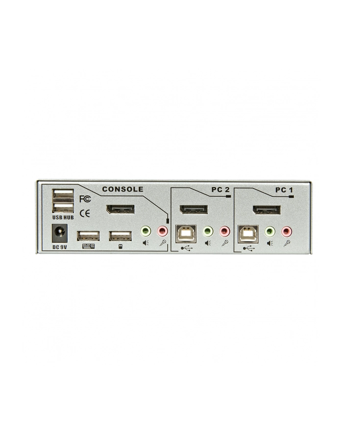 Lindy KVM Switch Pro - KVM Switch - 2 x KVM port (s) - 1 local user - desktop główny