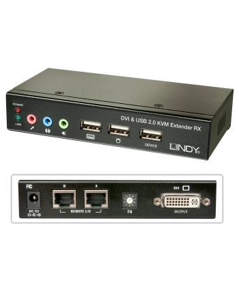 LINDY Cat.5 KVM Extender Classic - KVM / USB Extender - USB - up to 50m (39377) nr 1