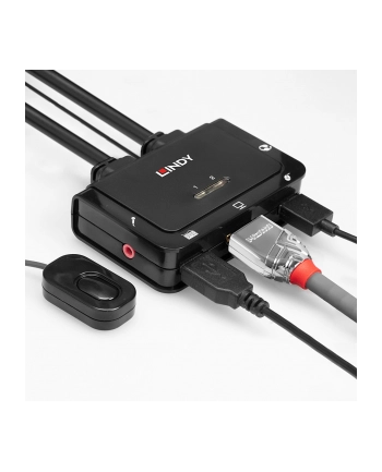 Lindy HDMI KVM Switch Compact USB 2.0 Audio 2 Port (42340) nr 2