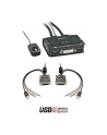 Lindy Compact 2 Port KVM Switch - KVM- /Audio- /USB- Switch - USB - 2 x KVM/Audio/USB - 1 local user - Desktop (42341) - nr 13