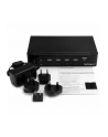 StarTech.com 4 Port DisplayPort KVM Switch With Built-in USB3.0 Hub - 4K - KVM / USB Switch - USB - 4 x KVM / Audio / USB + 3 x SuperSpeed ??USB - 1 Local User - Rack Mountable - AC 120/230 V DC 9 - 12 V (SV431DPU3A2) - nr 12
