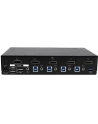 StarTech.com 4 Port DisplayPort KVM Switch With Built-in USB3.0 Hub - 4K - KVM / USB Switch - USB - 4 x KVM / Audio / USB + 3 x SuperSpeed ??USB - 1 Local User - Rack Mountable - AC 120/230 V DC 9 - 12 V (SV431DPU3A2) - nr 16