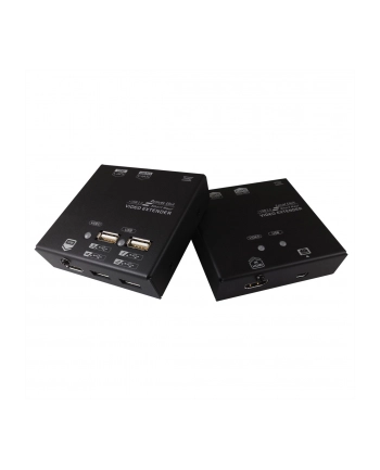 Value KVM extension via Cat.6 - HDMI - 4x USB 60m - 22 x 84 x 78 mm (14.99.3041)