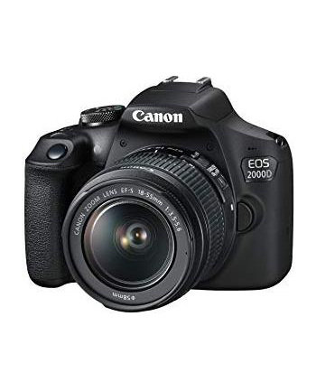 Canon EOS 2000D 18-55 III EU26 SLR Camera Kit, Megapixel 24.1 MP, ISO 12800, Display diagonal 3.0 '', Wi-Fi, Video recording, APS-C, Black