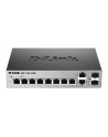 D-LINK DGS-1100-10/ME, 8-Port 10/100/1000Base-T ports + 2 combo 100/1000Base-T/SFP ports Metro Ethernet Switch, 802.3x Flow Control, Port Mirroring, IGMP Snooping, 802.1Q VLAN up to 32, VID range 1~4094, ISM Vlan, ACL, LoopBack detection, QoS, Bandwi - nr 1