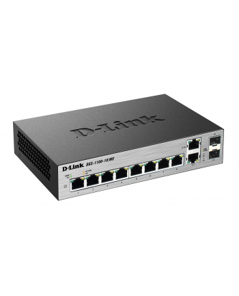 D-LINK DGS-1100-10/ME, 8-Port 10/100/1000Base-T ports + 2 combo 100/1000Base-T/SFP ports Metro Ethernet Switch, 802.3x Flow Control, Port Mirroring, IGMP Snooping, 802.1Q VLAN up to 32, VID range 1~4094, ISM Vlan, ACL, LoopBack detection, QoS, Bandwi