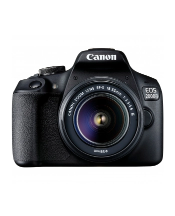 Canon EOS 2000D 18-55 III EU26 SLR Camera Kit, Megapixel 24.1 MP, ISO 12800, Display diagonal 3.0 '', Wi-Fi, Video recording, APS-C, Black nr 1