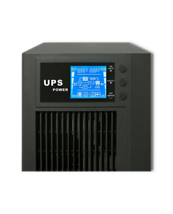 qoltec Zasilacz awaryjny UPS, on-line, czysta fala sinusoidalna, 3KVA, 2.4W, LCD, USB