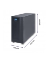 qoltec Zasilacz awaryjny UPS, on-line, czysta fala sinusoidalna, 10kVA, 8kW, LCD USB - nr 8