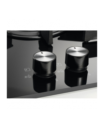 Electrolux EGC3322NVK Buil-In Gas On Glass Hob, Number of burners/cooking zones 2, Black