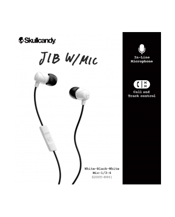 Skullcandy JIB Earbuds With Mic White/Black