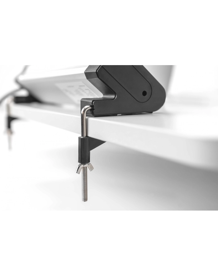 digitus Listwa zasilająca biurowa 45 stopni  4 gniazdowa, 2x USB (5V/2A) z możliwością obrotu o 290 stopni  aluminiowa HQ główny