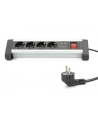 digitus Listwa zasilająca biurowa 45 stopni  4 gniazdowa, 2x USB (5V/2A) z możliwością obrotu o 290 stopni  aluminiowa HQ - nr 18