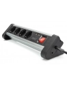 digitus Listwa zasilająca biurowa 45 stopni  4 gniazdowa, 2x USB (5V/2A) z możliwością obrotu o 290 stopni  aluminiowa HQ - nr 21