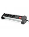 digitus Listwa zasilająca biurowa 45 stopni  4 gniazdowa, 2x USB (5V/2A) z możliwością obrotu o 290 stopni  aluminiowa HQ - nr 29